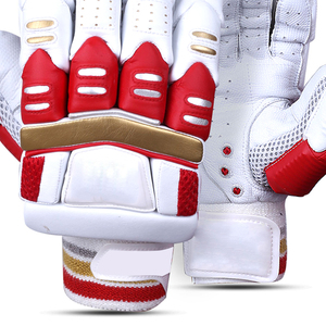 2026 Cricket Batting Gloves Soft Sheepskin Leather Palm Impact Resistance Finger Guards Ambidextrous Velcro Closure Cricket - Product Image 6