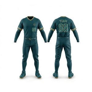 Conjunto de Uniforme de Béisbol Resistente para Hombre, Tela Suave, Ligero, Diseño Cómodo, Perfecto para Entrenamiento, Juegos y Uso Deportivo - Product Image 1