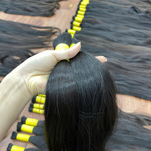 Cheveux humains vierges non traités, lisses et soyeux, cuticules alignées, provenant d'usines d'Asie du Sud-Est, extensions de cheveux naturels purs. - Product Image 5