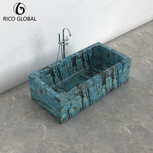 อ่างอาบน้ำแบบลอยตัวทรงโค้งหินอ่อนธรรมชาติสุดหรูสไตล์สปา พร้อมพื้นผิวภายในขัดเงาเรียบเนียน - Product Image 4