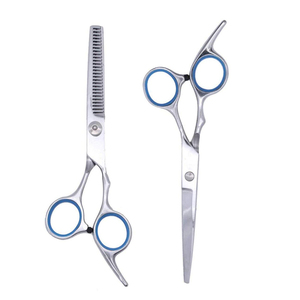 Tijeras Profesionales de Alta Calidad para Cortar Cabello Liso, Herramienta de Peluquería, Punta Recta, Acero Inoxidable, Ajustables, con Agarre de Plástico - Product Image 2