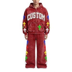 Ensemble de survêtement imprimé pour hommes avec pantalon de jogging assorti pour les boutiques de streetwear et les détaillants sportifs - Product Image 4