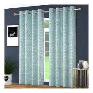 Ring Spun 100% Cotton Embroidered Thickened Shading Curtains For Living Room Bedroom Home Decoration Custom Partition Curtains