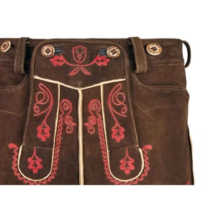 Lederhosen Bavaroises Authentiques Premium pour Hommes, Shorts Traditionnels Allemands en Cuir, Motif en Cuir Souple, Vente en Gros - Product Image 4