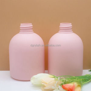 Bouteille personnalisée 24/410 à épaule ronde, ventrue et courte, 200ml 220ml, en HDPE, toucher doux, vide, rose, pour lotion corporelle et crème pour les mains - Product Image 4