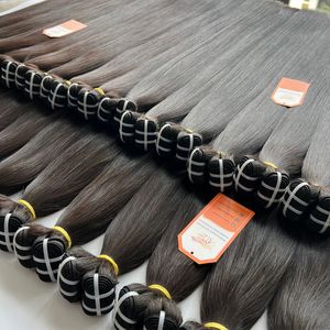 Altamente recomendado 100% extensiones de cabello humano vietnamita Color personalizado máquina alineada con cutícula paquetes de cabello de trama Doble - Product Image 2