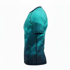 Camiseta de compresión sublimada con etiqueta privada, proveedor OEM de rash guards personalizados para grappling, MMA, BJJ, jiu jitsu, ropa deportiva de entrenamiento para hombres - Product Image 3