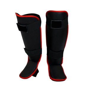 Protège-tibias de Muay Thai de qualité supérieure en cuir véritable – Prix de gros pour la sécurité sportive - Product Image 5