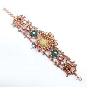 Anvika Antique Brass Designer Watch Bracelet - Product Image 5