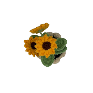 <b>Paper</b> Art Viet Sunflower Wholesale Handmade Amigurumi <b>Doll</b> Yarn Gift Crochet Potted Plant 2026 Souvenir Decoration Knitted - Product Image 4