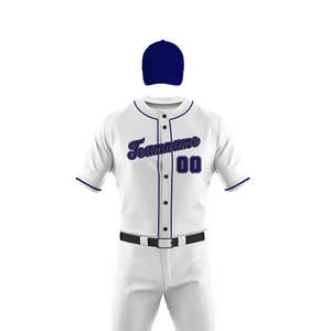 Uniforme de Béisbol de Último Diseño y Estilo Nuevo, Calidad Premium, 100% Poliéster, Secado Rápido, Transpirable, Color Sólido, Nombre del Equipo Personalizado - Product Image 3