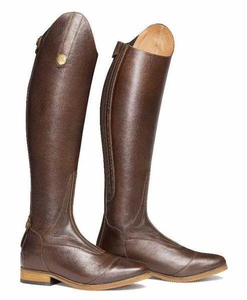 Botas de equitación clásicas de cuero genuino vintage duradero para hombre, color marrón óxido, con logo personalizado, al mejor precio al por mayor. - Product Image 3