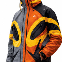 Chaqueta Cortavientos Personalizada para Hombre, Estilo Urbano, Impermeable, Termocrómica, Reactiva al Calor, Cambia de Color, Chaqueta para Lluvia