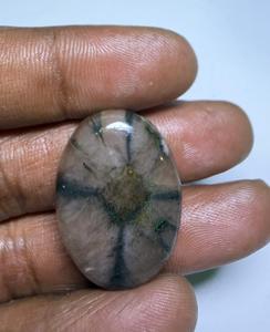 Colgante de Piedra Preciosa Natural de Chiastolita Marrón, Cabujón de Cristal Pulido, Chiastolita Natural para Joyería - Product Image 2