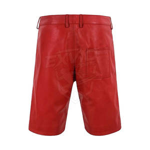 Top Quality Running Wear OEM Service <b>Men</b> <b>Leather</b> <b>Shorts</b> Wholesale Breathable Cheap Price <b>Leather</b> <b>Shorts</b> - Product Image 2