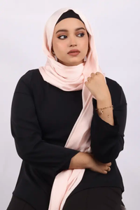 Luxury Hijab Scarf Printed Design Soft <b>Silk</b> Feel <b>Head</b> <b>Wrap</b> Shawl OEM ODM Manufacturer Private Label - Product Image 4