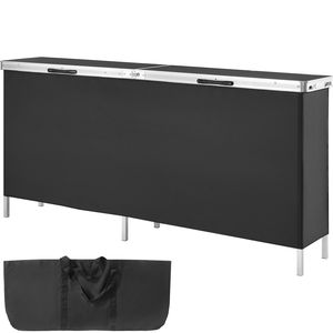 Tavolo da Bar Pieghevole Extra Lungo Portatile per Interni ed Esterni, Podio per Fiere, Feste, Picnic ed Esposizioni, Include Base per il Trasporto - Product Image 2