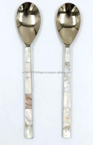 ชุดช้อนเสิร์ฟสแตนเลสและ MOP สง่างาม 2 ชิ้น - Product Image 5