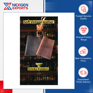 El Mejor Proveedor de la India Vende Cubiertas de Menú de Cuero PU de Primera Calidad, Diseño Atractivo, Hechas a Mano, Duraderas y Personalizables - Product Image 3