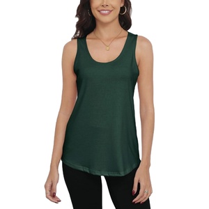 Tricots unis sans coutures de bonne qualité Fabricant sur mesure OEM ODM Débardeur camisole décontracté en coton/spandex de concepteur de BD - Product Image 1