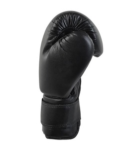 Guantes de Boxeo de Cuero con Cordones, Protección Completa para los Dedos, Equipo de Entrenamiento Profesional para Adultos, Color Negro - Product Image 4