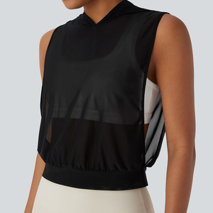 Camiseta sin Mangas Casual para Mujer, Tejida en Spandex/Algodón, 220g, Secado Rápido, Transpirable y Ecológica - Product Image 2