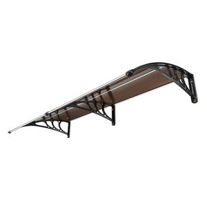 Tettoia per Porta e Finestra in Policarbonato 80" X 40" UPF 50+ per Ingresso Esterno - Resistente ai Raggi UV - Product Image 1