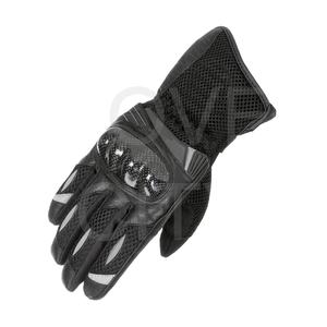 Venta al por mayor de guantes personalizables de cuero para adultos Motocross Racing con nudillos duros funcionalidad de pantalla táctil para deportes - Product Image 1