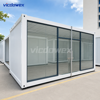 VICDOWEX Maison Modulaire Conteneurisée avec Mur Rideau en Panneaux Sandwich pour Bâtiment de Bureaux et Entrepôt Design Contemporain