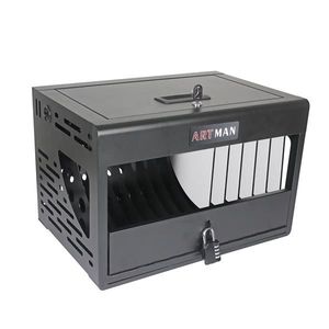 16-Bay Charging Cabinet for Laptop/Chromebook BLACK Locking Charging Station <b>Storage</b> <b>Locker</b> - Product Image 5