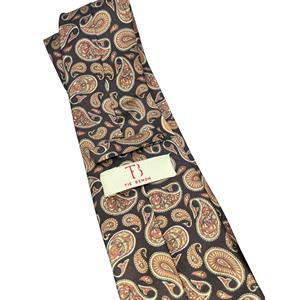 Luxury Paisley, <b>Tie</b> and Pocket Square <b>Set</b> for Men Silk Feel Printed Necktie | Hanky Combo Wedding Formal Wear | OEM India 2026 - Product Image 1