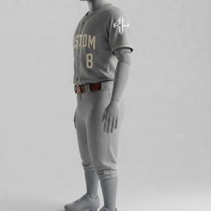 Uniforme de Béisbol de Alta Calidad para Hombre con Estampado Sublimado y Logotipo Blanco, 100% Poliéster, Manga Corta, por RIVIAN ATLANTIC - Product Image 5