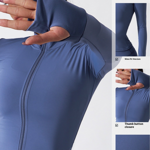 Women's Active 3-Piece Fitness Set Breathable Polyester/Nylon Yoga <b>Jacket</b> Leggings & Sports Bra for <b>Workout</b> & Gym - Product Image 5