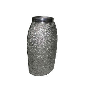 Handmade Aluminum Decorative <b>Vase</b> with <b>Unique</b> Texture for Contemporary Home Display - Product Image 2