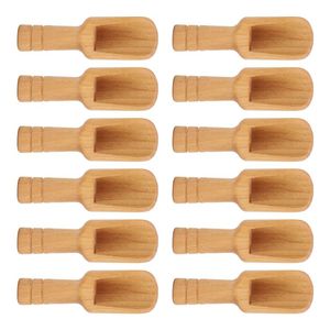 Cuillère en bois multi-usages, écologique, au design classique, avec manches longs et courts, pour cuisine, garde-manger, sel de bain (capacité 10ml-30ml) - Product Image 4