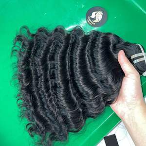CDYHAIRVN Lujoso Cabello Humano Vietnamita de Una Sola Capa, No Remy, Crudo, en Paquetes, Densidad Completa, Patrón de Ondas Profundas, Sin Procesar, Directo de Fábrica - Product Image 4