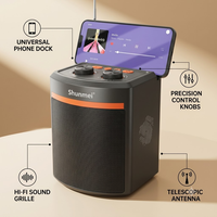 Altavoz Portátil LN-5316MINI con Soporte para Teléfono, Perillas de Precisión, Antena Telescópica, Radio FM, Bajos Potentes, Venta al Por Mayor