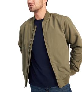 Veste brodée avec logo personnalisé pour hommes Veste de vol noire pour hommes Blouson aviateur d'extérieur pour hommes - Product Image 4