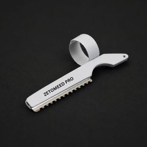 Cuchilla de Afeitar Profesional de Acero Inoxidable para Barbería, con Logotipo Personalizado, para Texturizar el Cabello, Adelgazar y Peinar - Product Image 2
