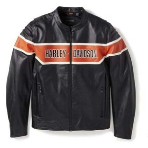 Chaqueta de Cuero para Motociclistas H-D Trenton para Hombre - Product Image 1