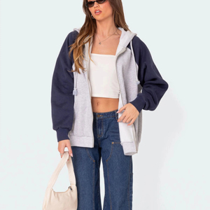 Nouveau design, sweats à capuche pour femmes en coton 100% fabriqués sur mesure, en vente, service OEM, style tendance, qualité supérieure - Product Image 1