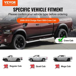 2009-2018 Dodge Ram 1500/2010-2023 Ram 2500/3500 Crew 6\" <b>Step</b> <b>Bars</b> Compatible (Includes 2019-2023 Classic) Running Boards - Product Image 2