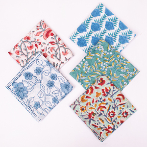 Bohemian Lightweight Floral Cotton Poplin <b>Bandana</b> Square Scarf Headscarf for <b>Men</b> and Women - Product Image 4