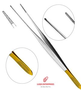 Pinzas Quirúrgicas Delicadas de Carburo de Tungsteno con Dientes Serrados, Instrumento Quirúrgico de Acero Inoxidable, Pinzas Médicas de Precisión - Product Image 1