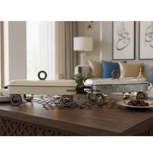 Nouvelle Cocotte Chauffe-Plats Métallique Ronde de Luxe, Design Classique et Élégant pour la Cuisine - Product Image 4