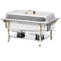Hochwertige Gebrauchte Edelstahl-Brennstoffchafingdishes 9L Luxuriöse Buffet-Catering-Schalen Hotel- und Restaurantbedarf