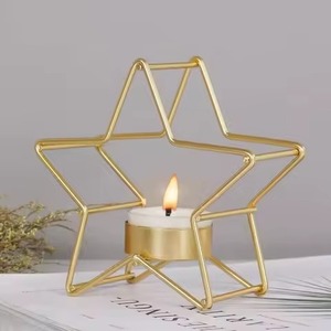 Decorative Metal Christmas <b>Tealight</b> Holder Holiday Candle <b>Lantern</b> for Festive Home Decoration - Product Image 3
