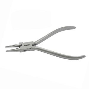 Alicates de Punta Redonda de 115 mm con Acabado Mate y Dientes Serrados para Joyería, Bricolaje, Pesca y Crimpado de Anillas Sin Resorte - Product Image 1