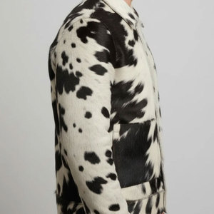 Chaqueta de cuero genuino de vaca para hombre, chaqueta de cuero de vaca premium, suave, cálida, informal. - Product Image 6