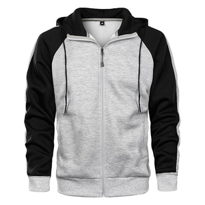 Sweat à capuche zippé contrastant personnalisé – Veste sportive décontractée moderne – Sweat-shirt en polaire de haute qualité pour la vente en gros - Product Image 3